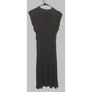 Steve Madden Womens Allegra Black Maxi Dress Sm Whimsigoth Goth Steampunk